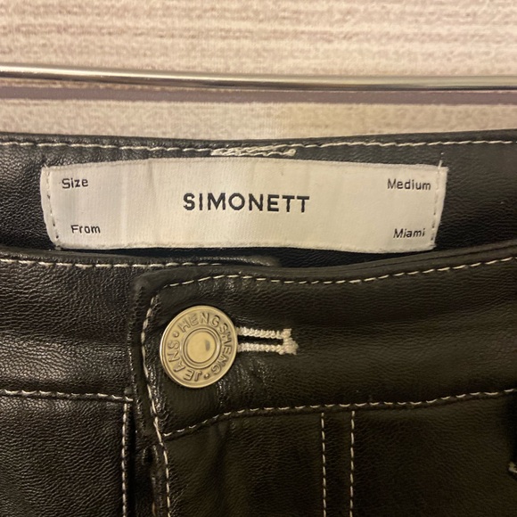 Simonett Kika Vegan Leather Pants Medium - Picture 8 of 13